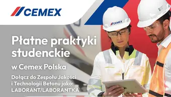 Program Letnich Płatnych Praktyk w CEMEX Polska: Laborant / Laborantka 